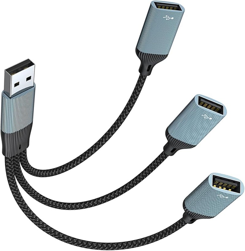 3 USB Female Port Converter Adapter For Computer Keyboard Printer Camera Charging - Image 5